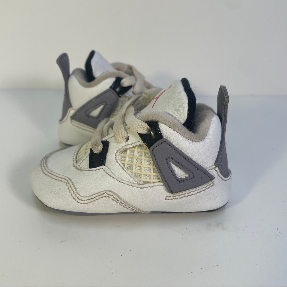 Air Jordan Retro IV 4 White Cement 2012 487219-103 Toddler 3C Crib No Box - Picture 2 of 7